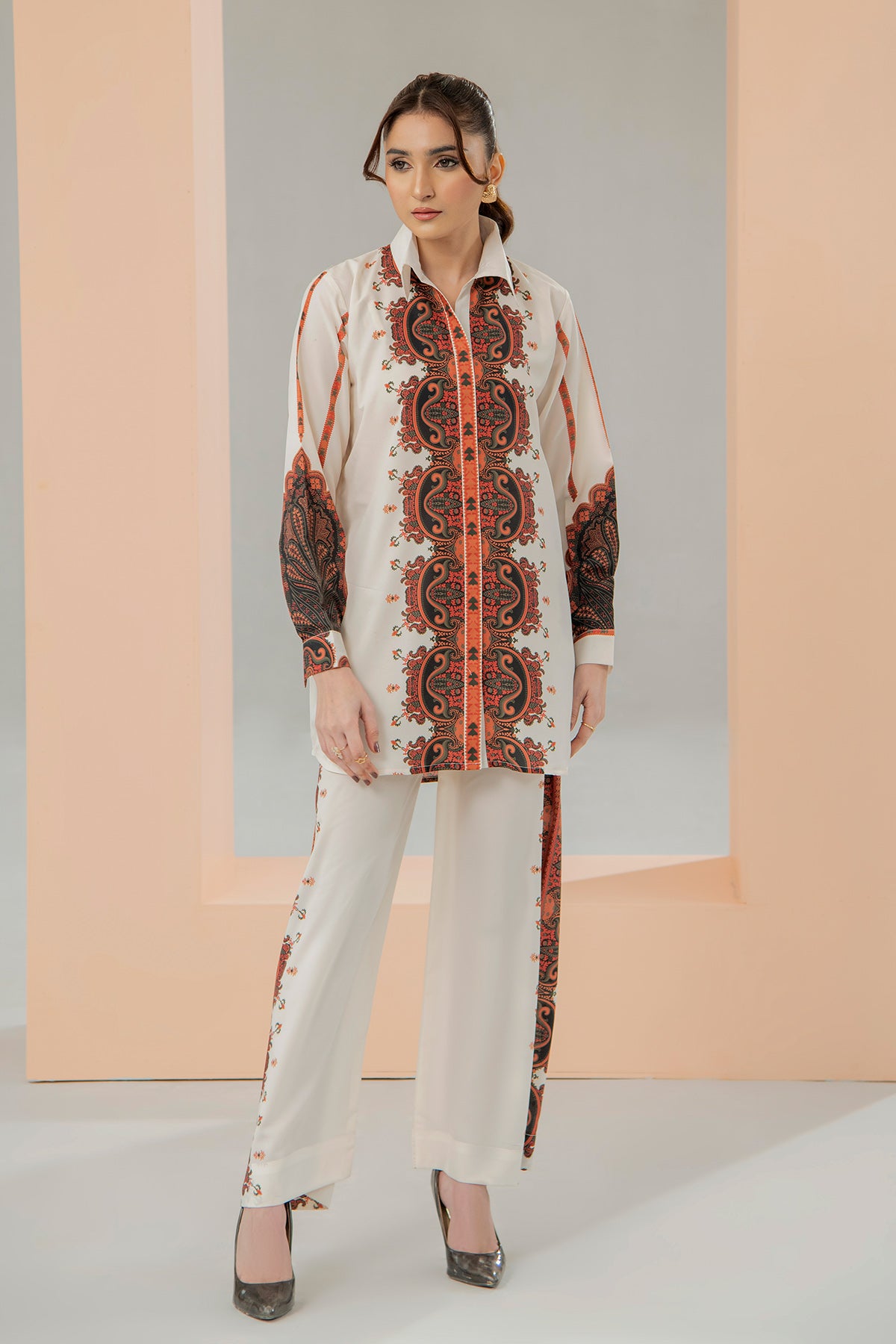 Printed Crepe Co-ord Set