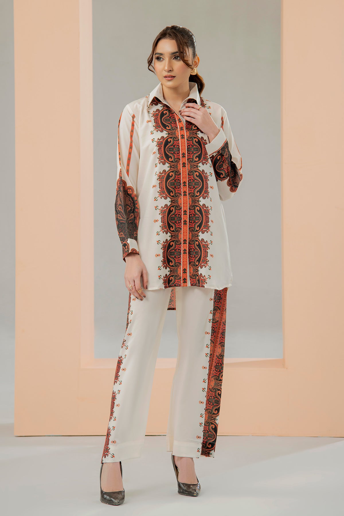 Printed Crepe Co-ord Set