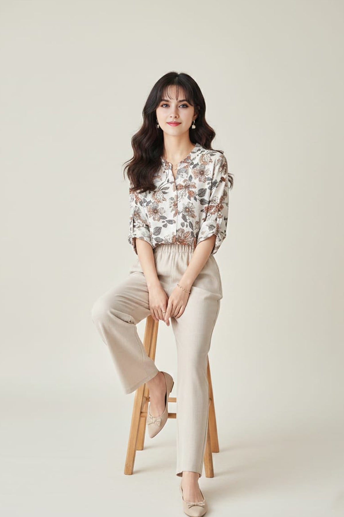 Printed Crepe Co-ord Set