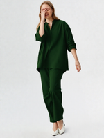 Green Crepe Co-ord Set