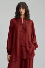Maroon Crepe Dress