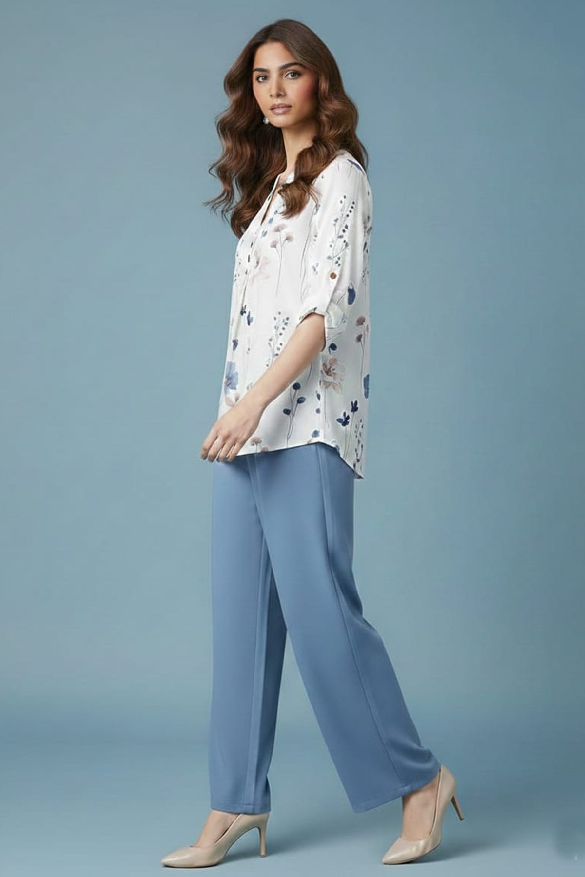 Printed Crepe Co-ord Set