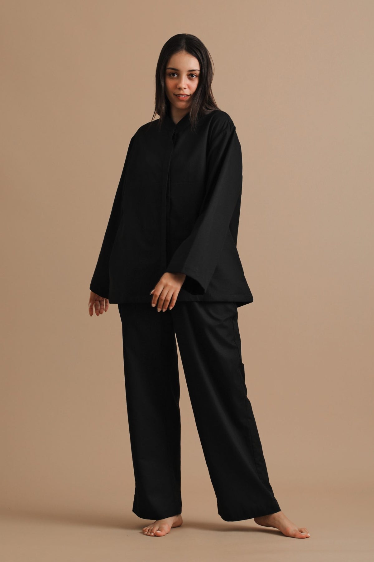 Black Crepe Co-ord Set