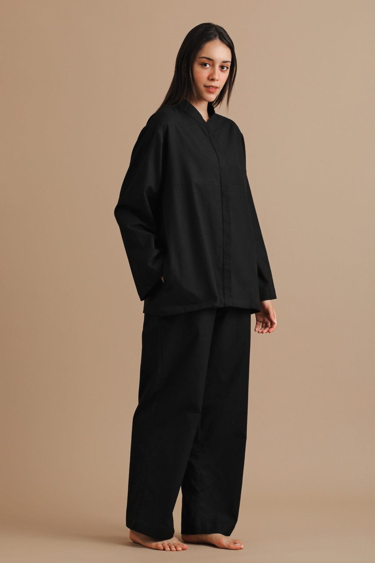 Black Crepe Co-ord Set