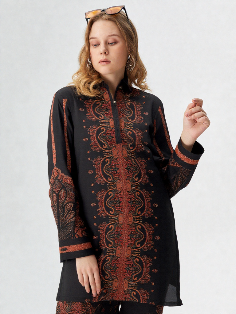 Printed Crepe Co-ord Set