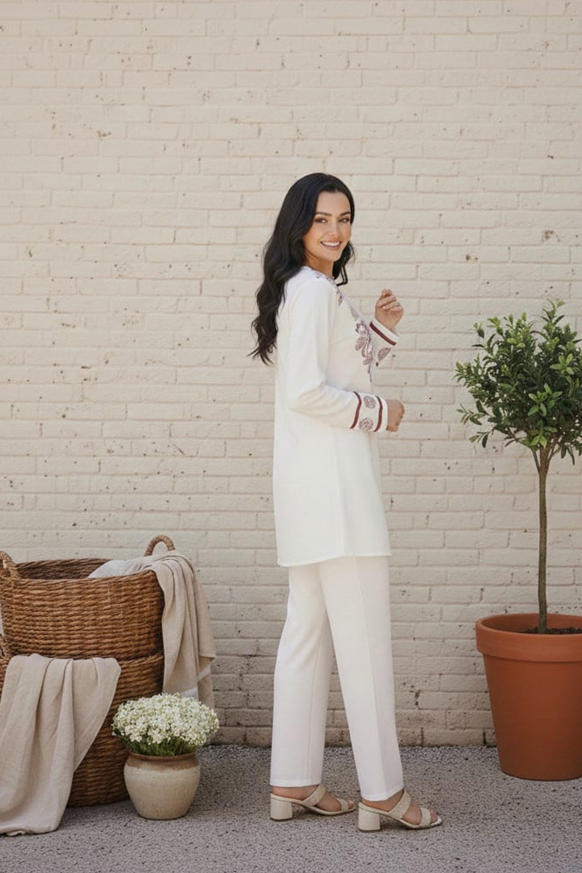 Printed Crepe Co-ord Set