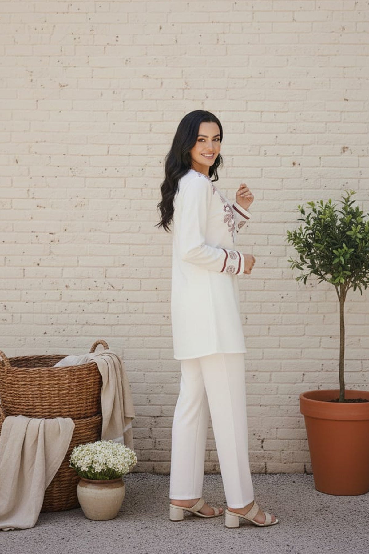 Printed Crepe Co-ord Set