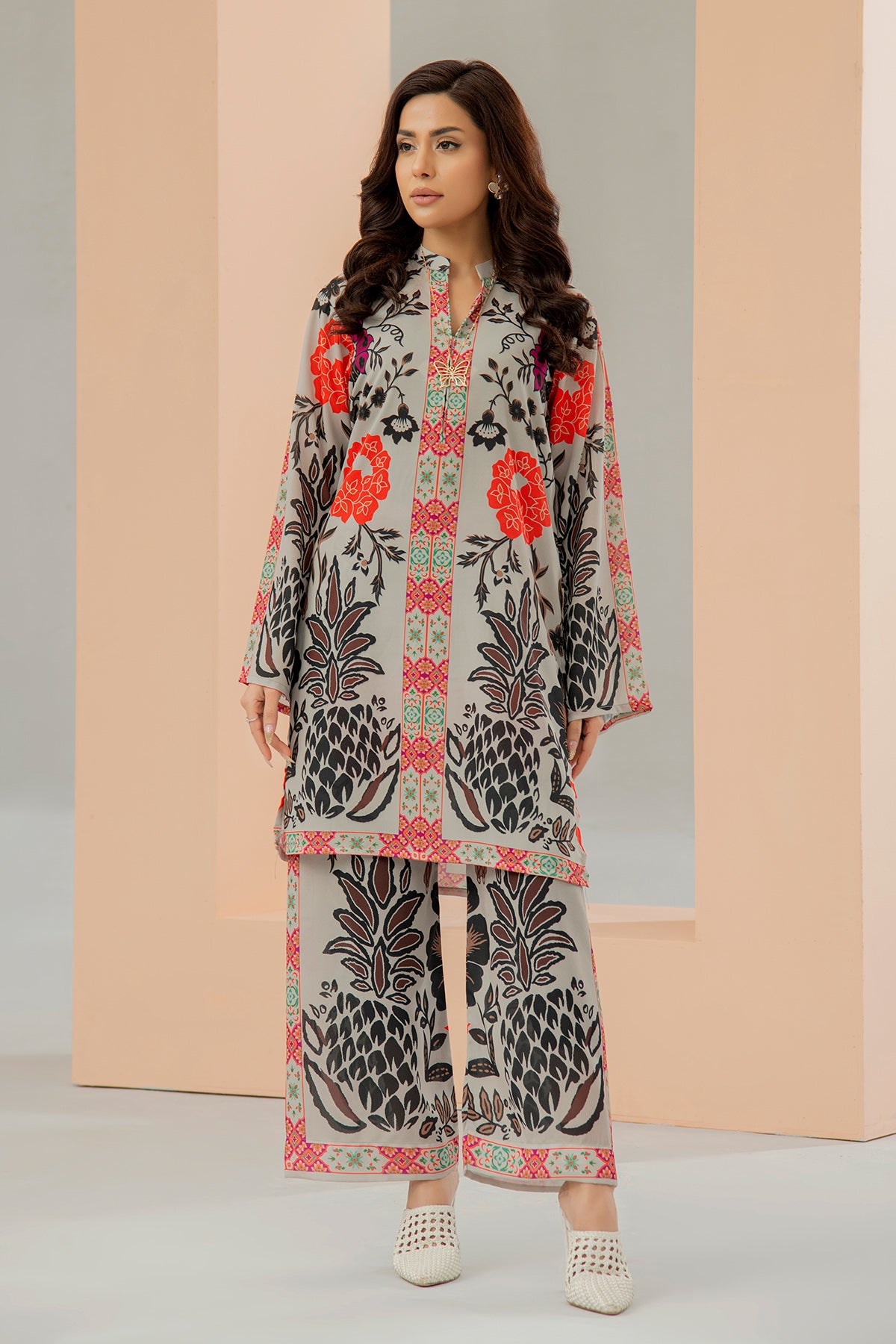 Printed Crepe Co-ord Set