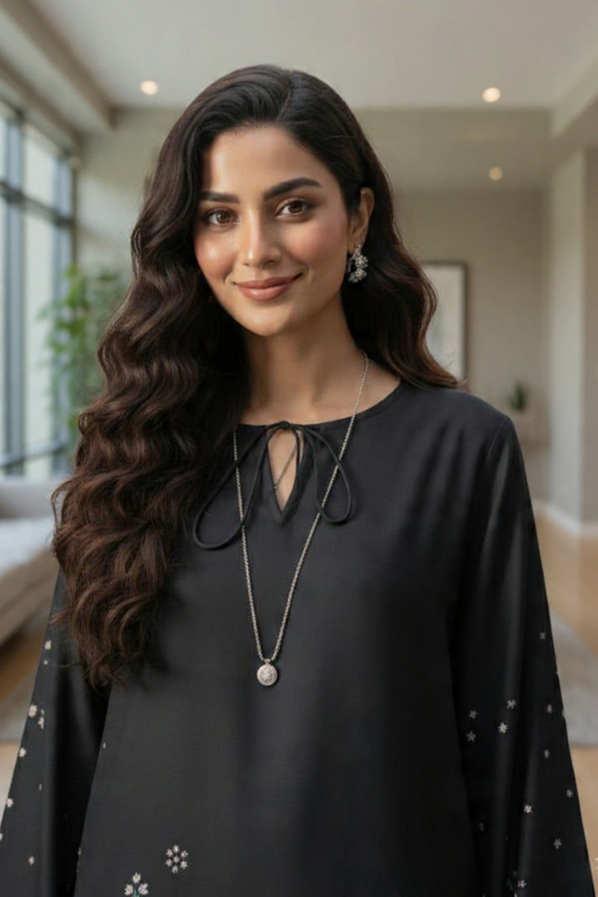 Printed Kaftan Dress