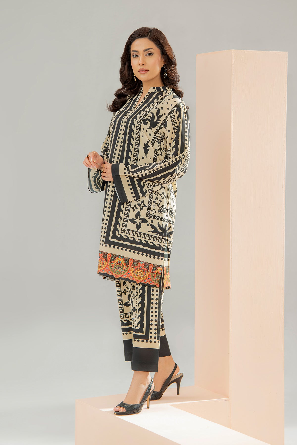 Printed Crepe Co-ord Set