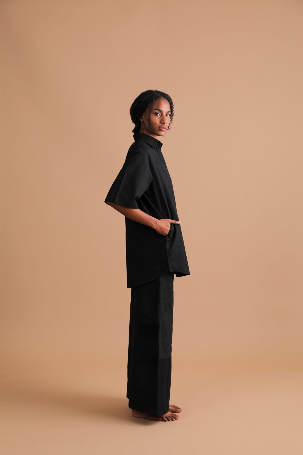 Black Crepe Co-ord Set