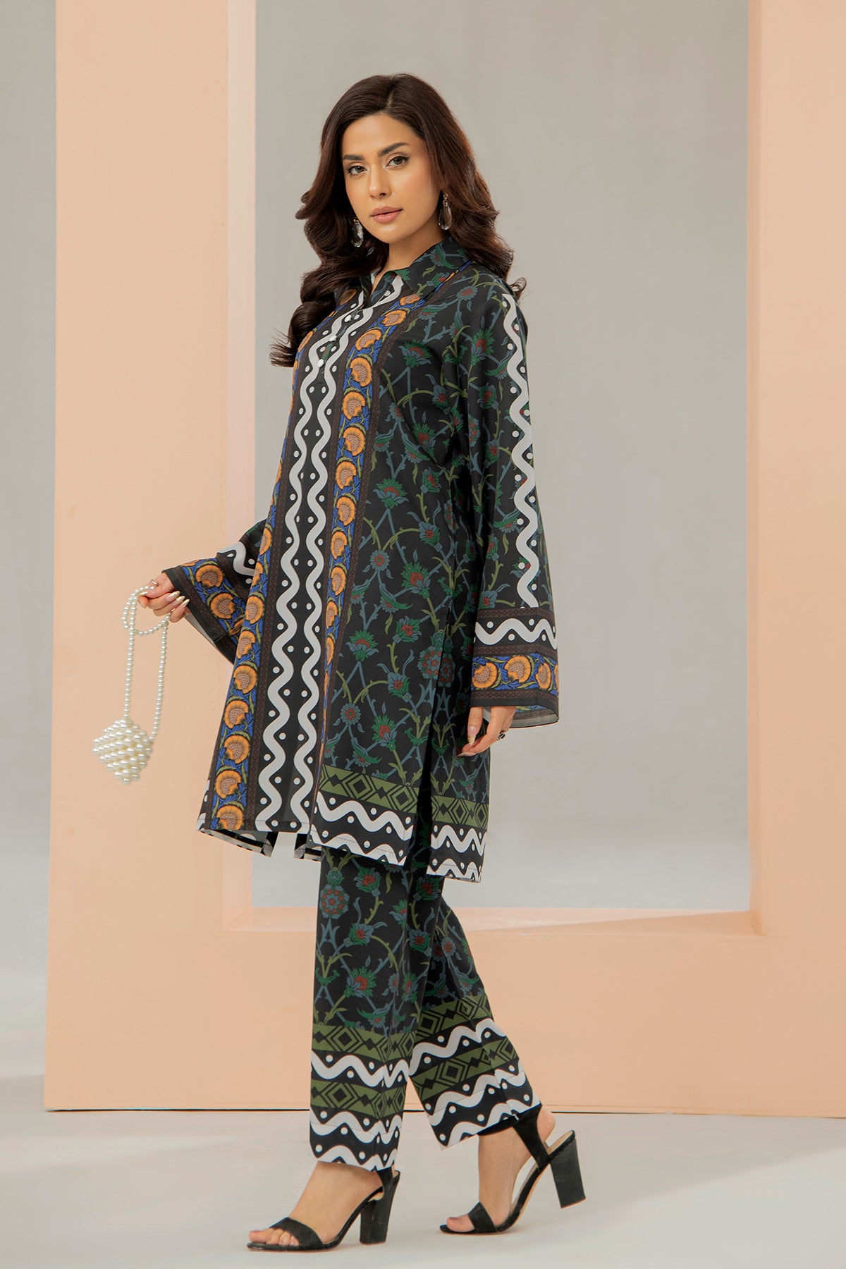 Printed Crepe Co-ord Set