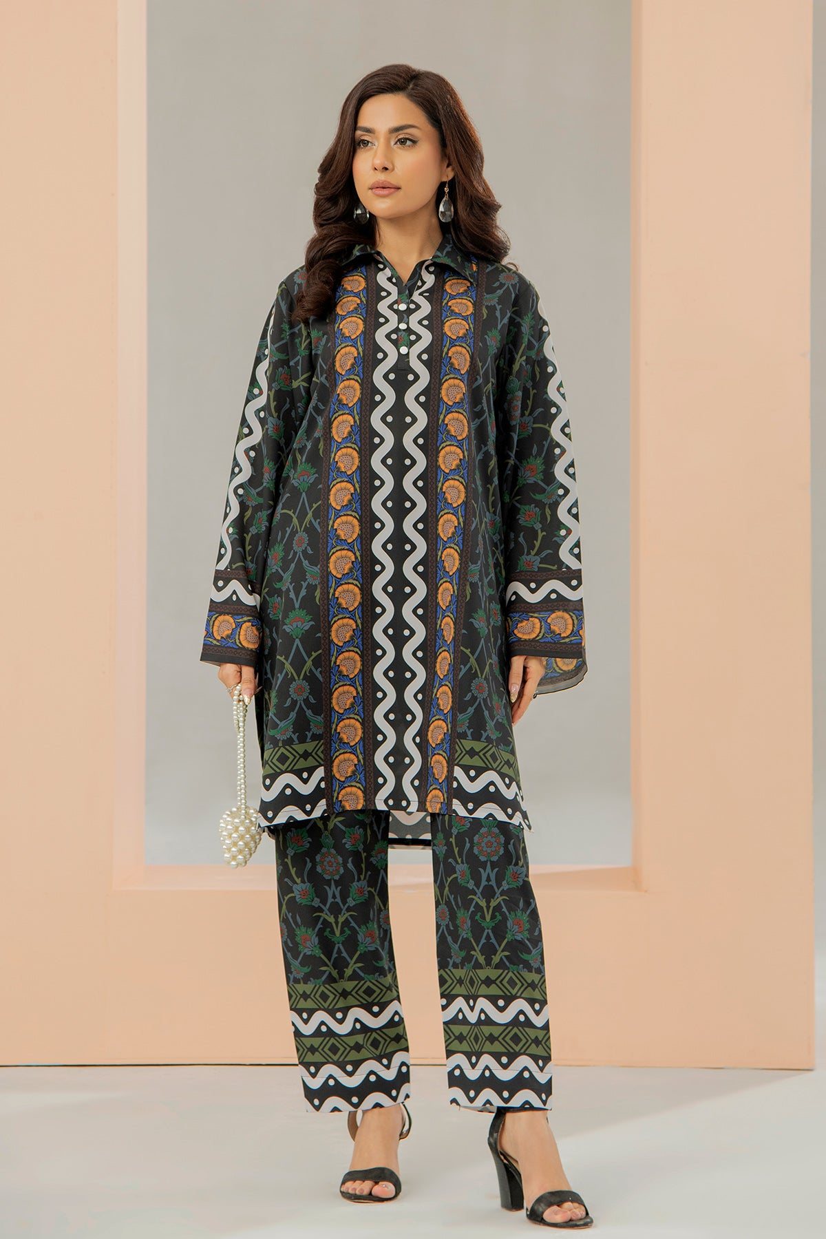 Printed Crepe Co-ord Set