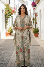Printed Kaftan Dress