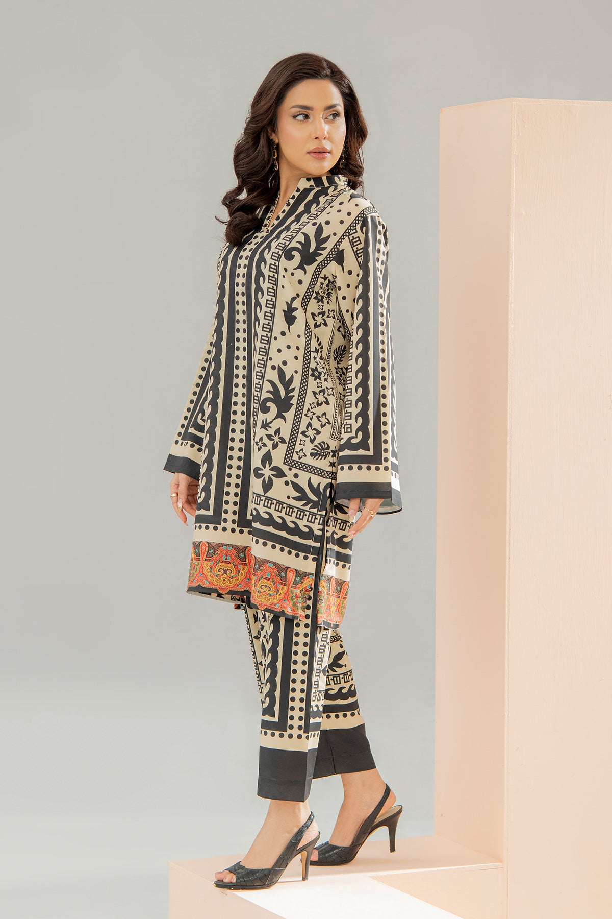 Printed Crepe Co-ord Set