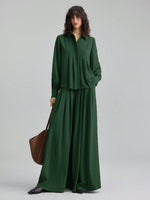 Green Crepe Dress