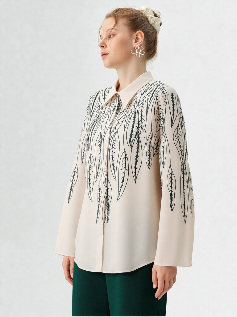 Printed Khaddar Co-ord Set