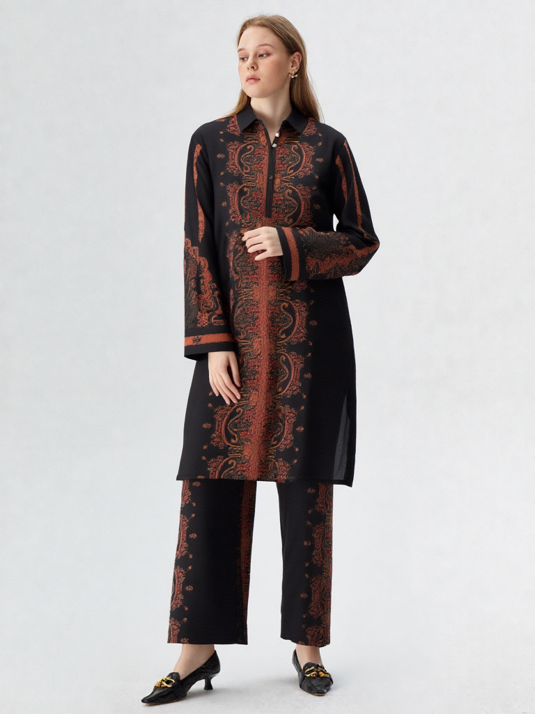 Printed Crepe Co-ord Set