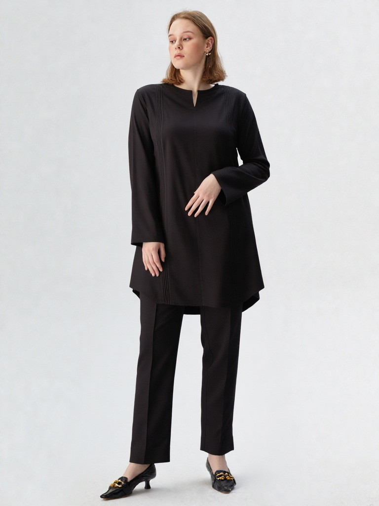 Black Crepe Co-ord Set