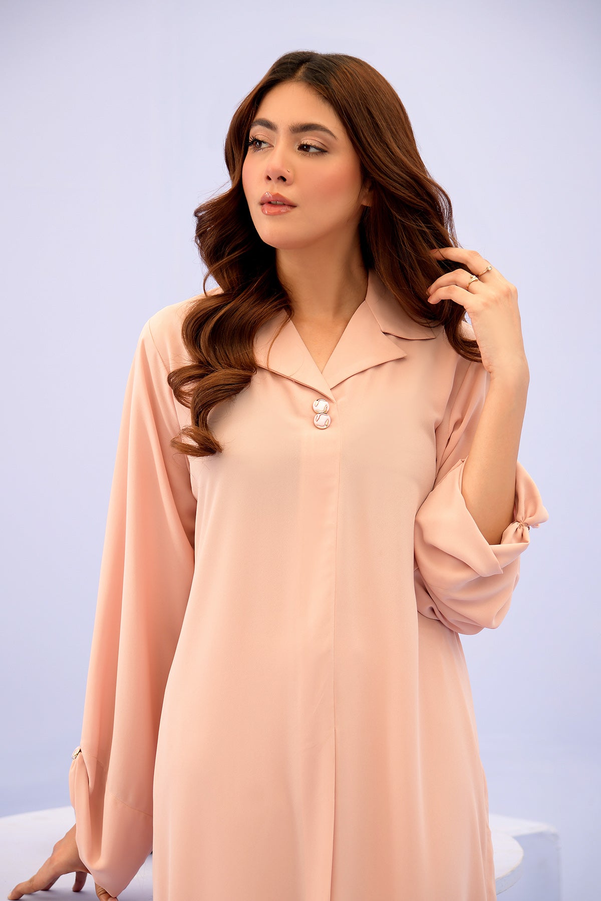 Peach Colar Dress