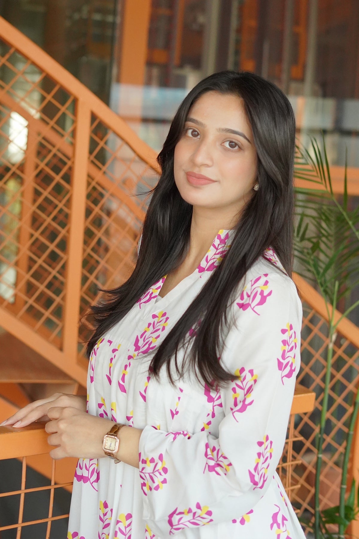 Printed Cotton Silk Maxi