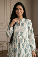 Printed Cotton Silk Maxi