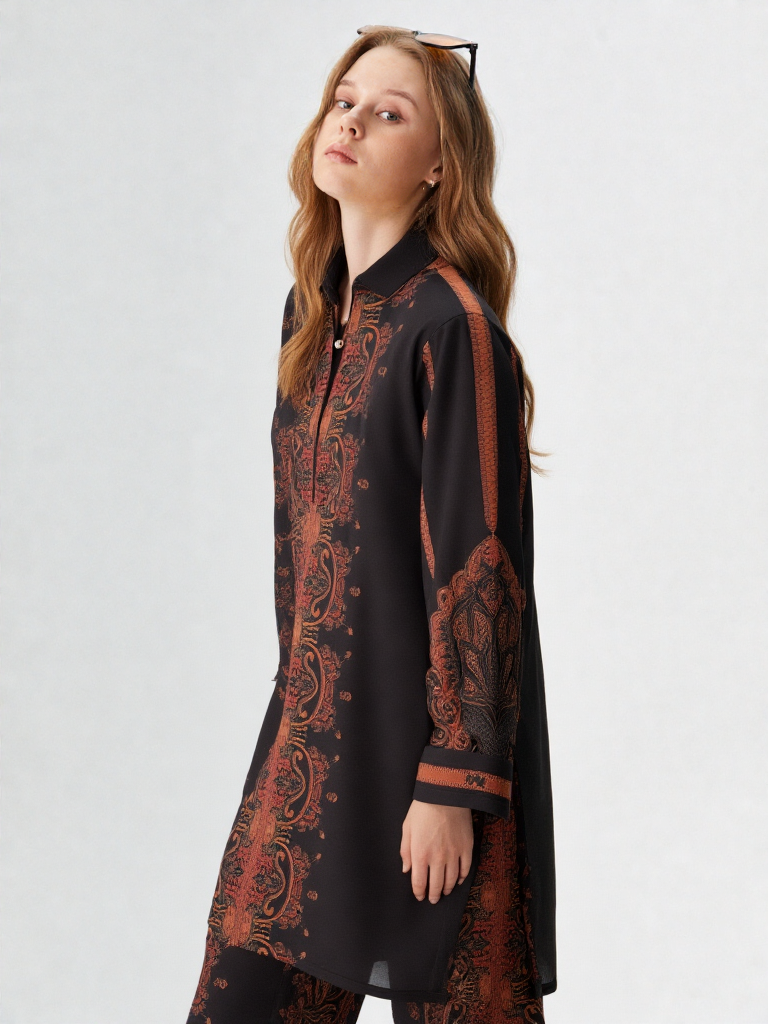 Printed Crepe Co-ord Set