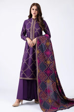 3 Piece Khaddar Suit-Printed