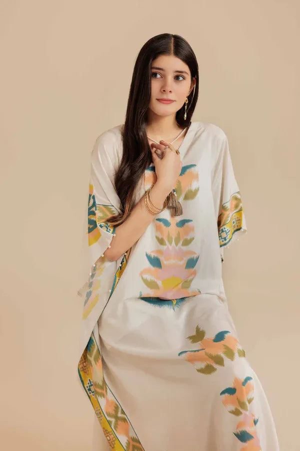 Printed Kaftan Dress