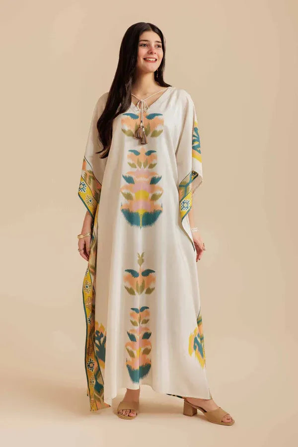 Printed Kaftan Dress
