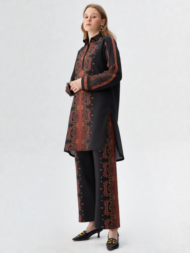 Printed Crepe Co-ord Set