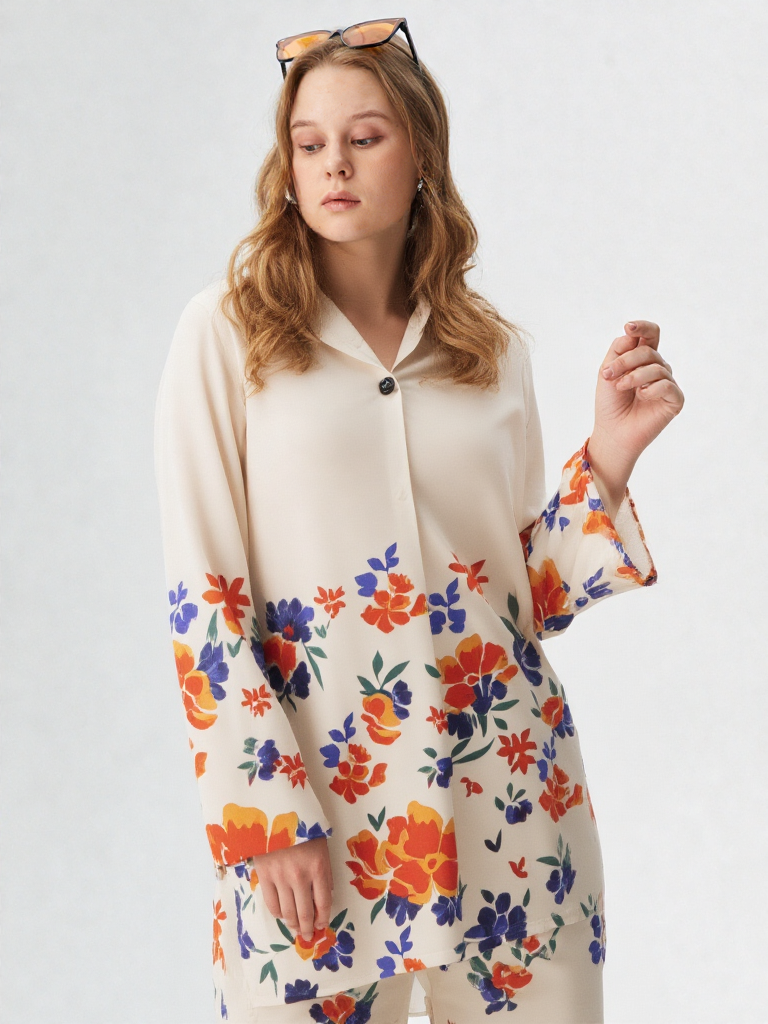 Printed Crepe Co-ord Set