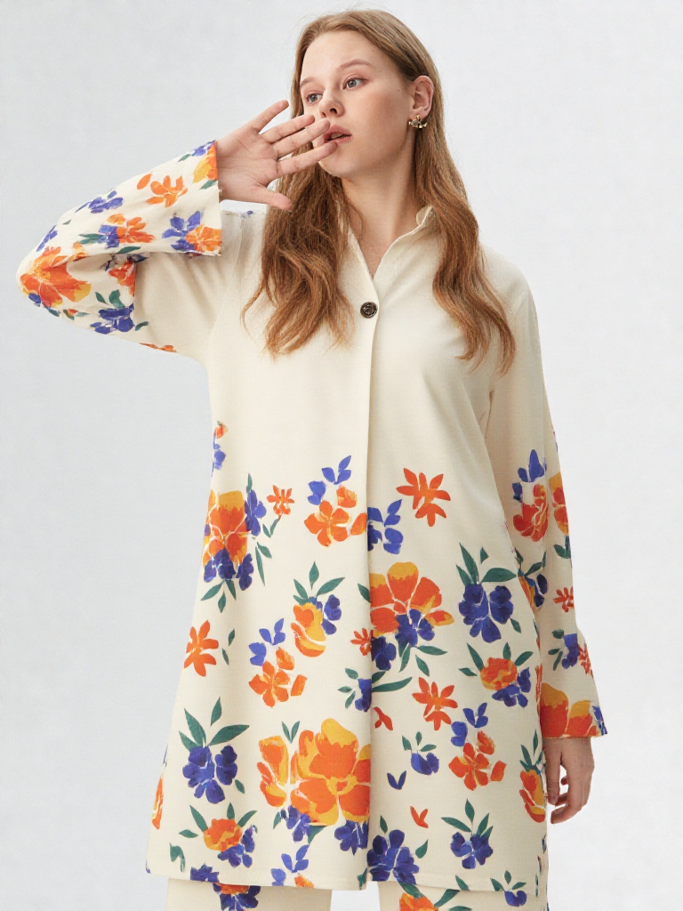 Printed Crepe Co-ord Set