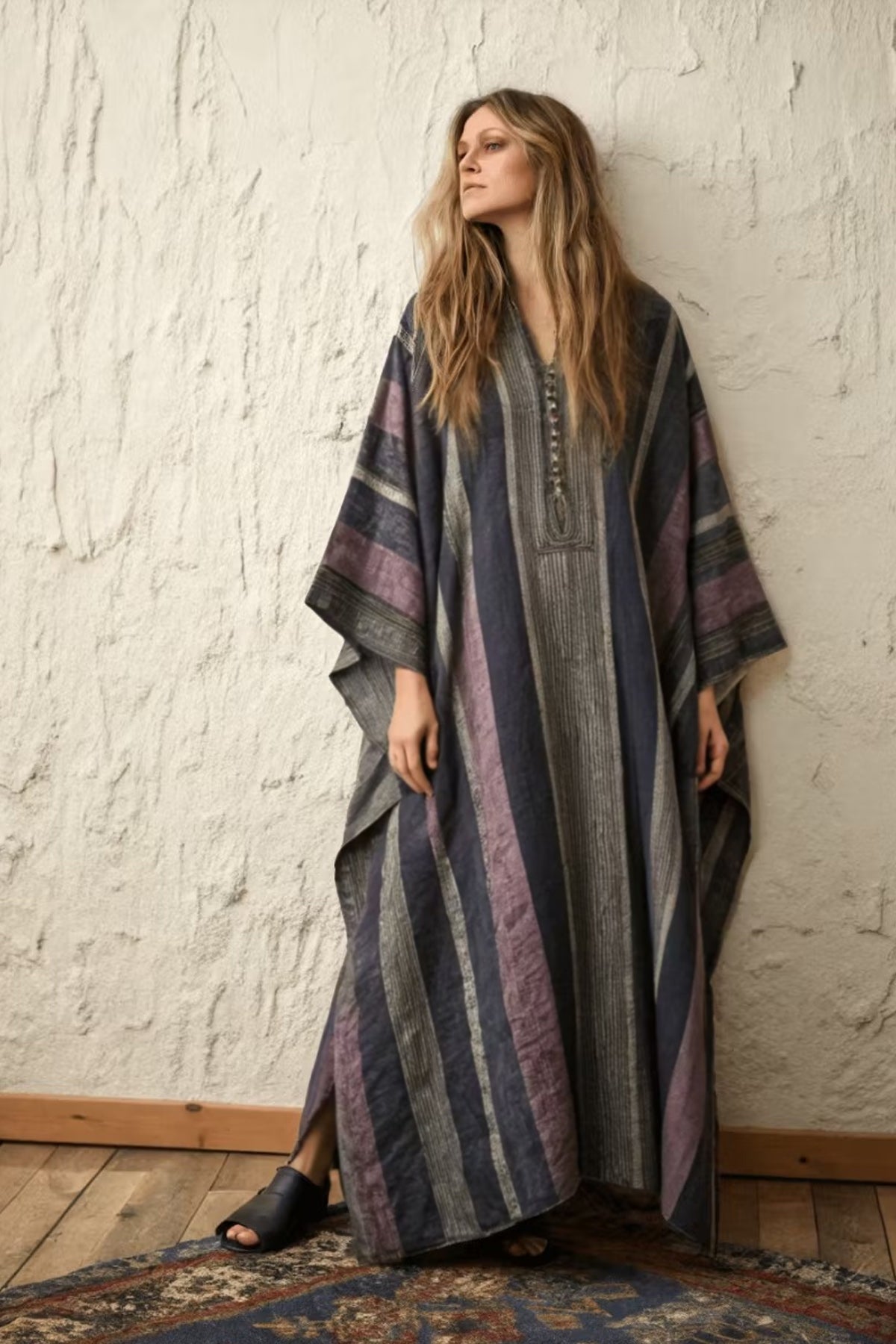 Printed Kaftan Dress