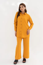 Mustard Crepe Co-ord Set