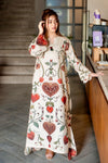 Printed Kaftan Dress