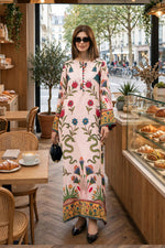 Printed Kaftan Dress