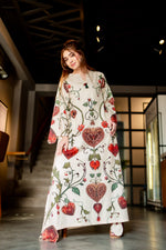 Printed Kaftan Dress