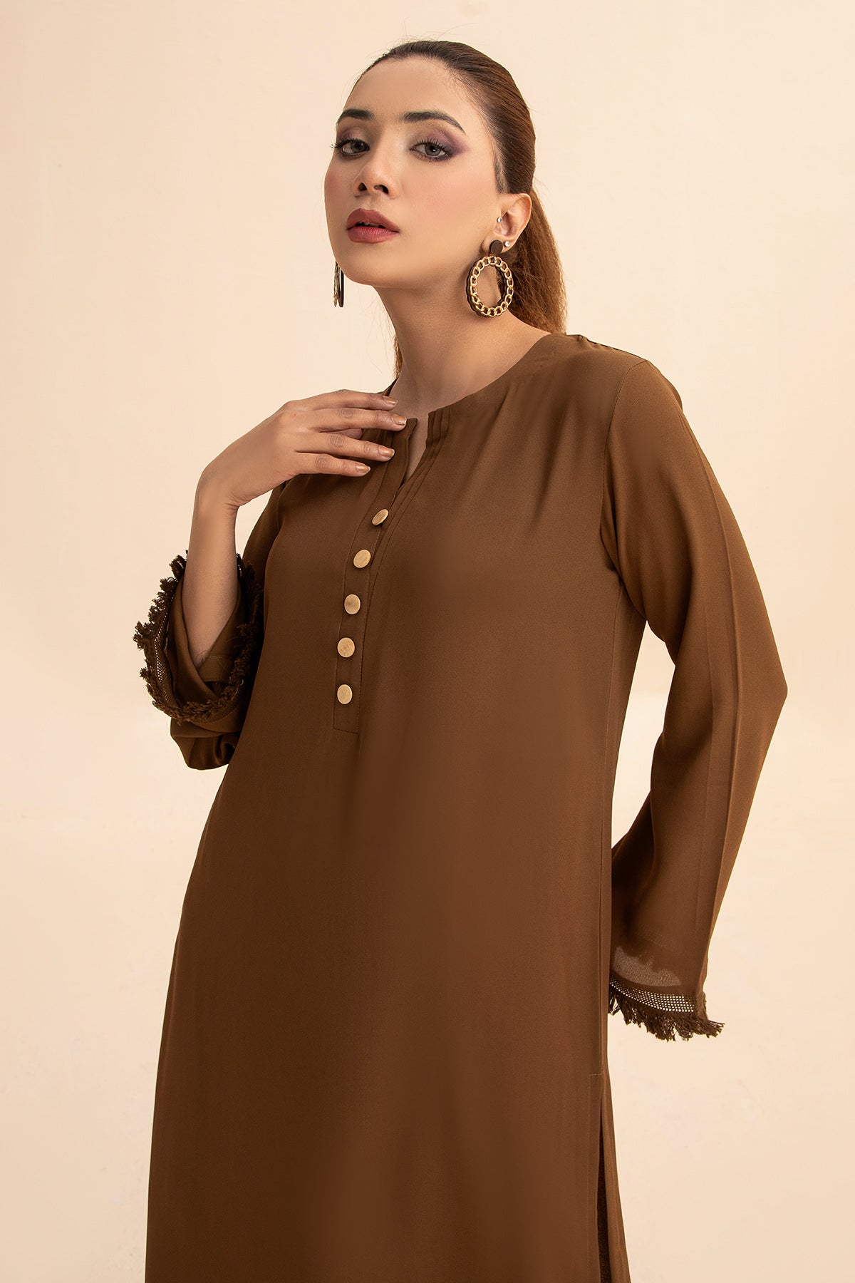 Brown Stylish Dress