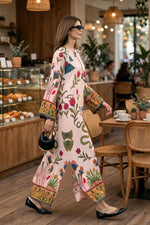 Printed Kaftan Dress