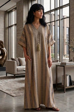 Printed Kaftan Dress