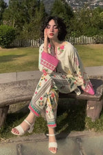 Printed Crepe Co-ord Set