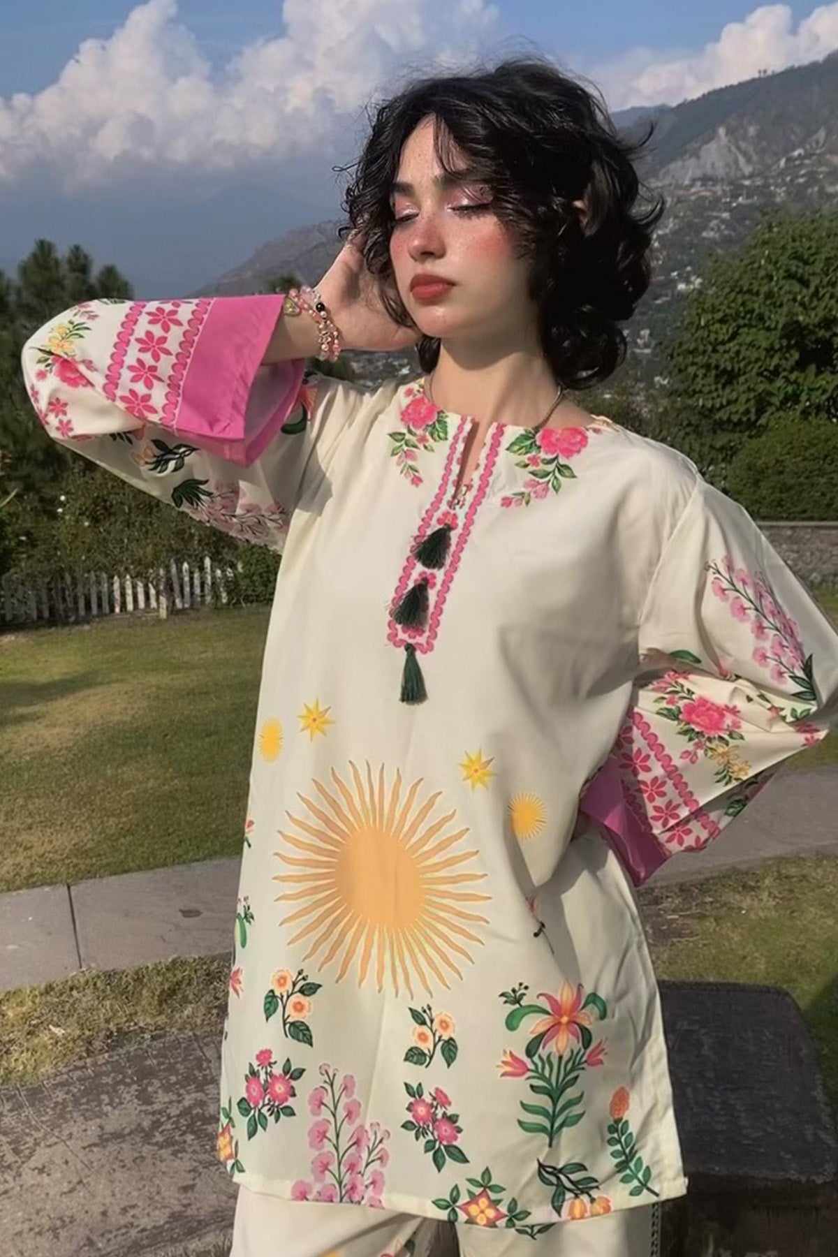 Printed Crepe Co-ord Set