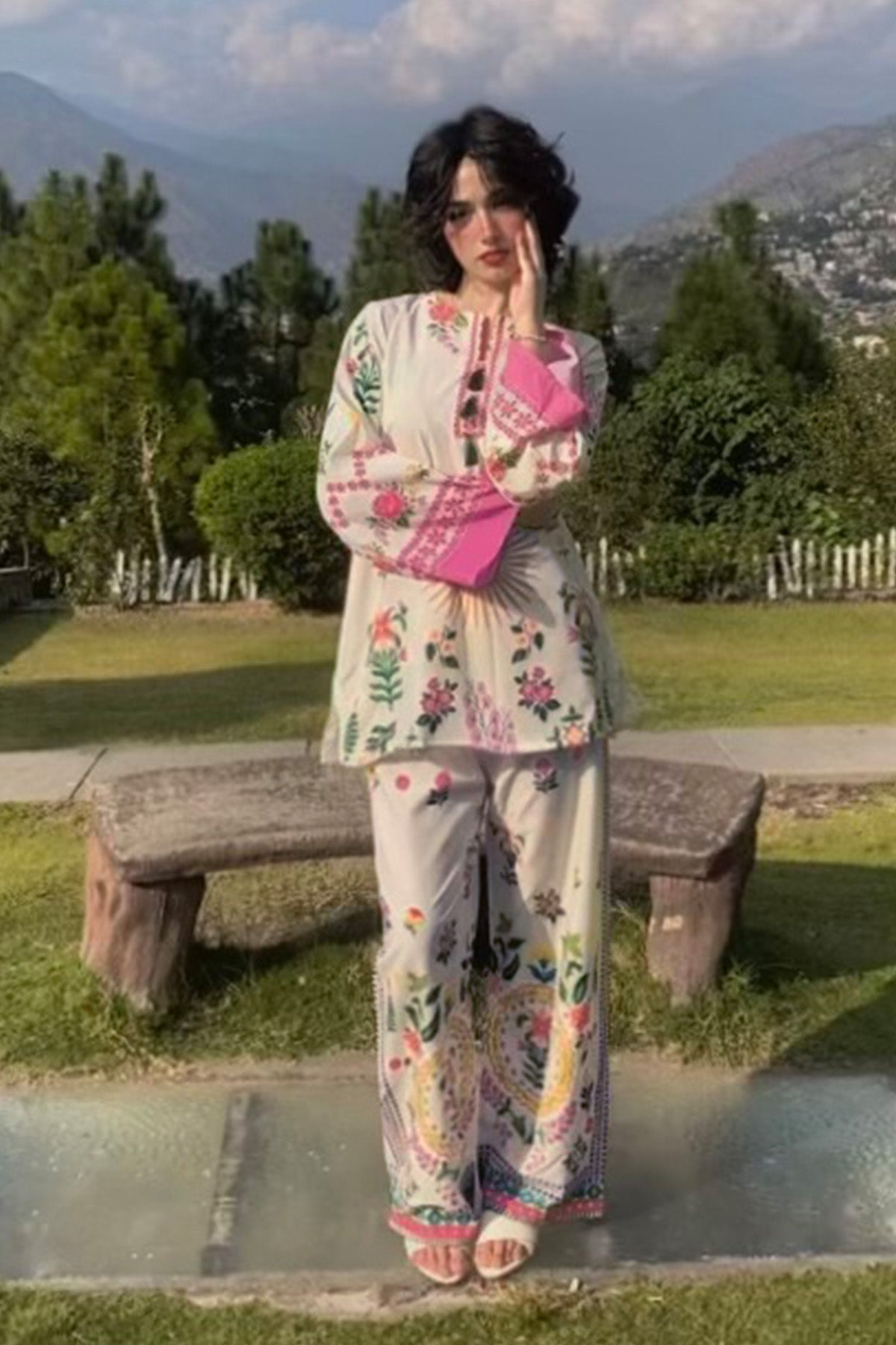 Printed Crepe Co-ord Set