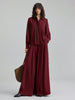 Maroon Crepe Dress