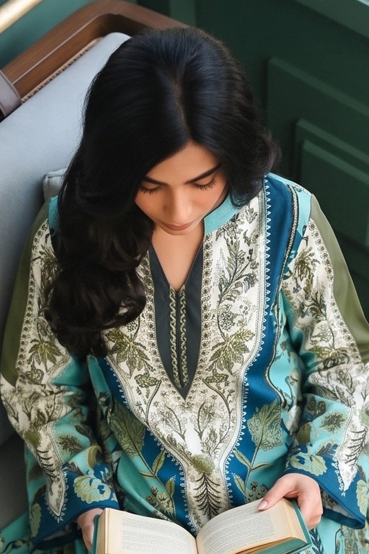 Printed Kaftan Dress
