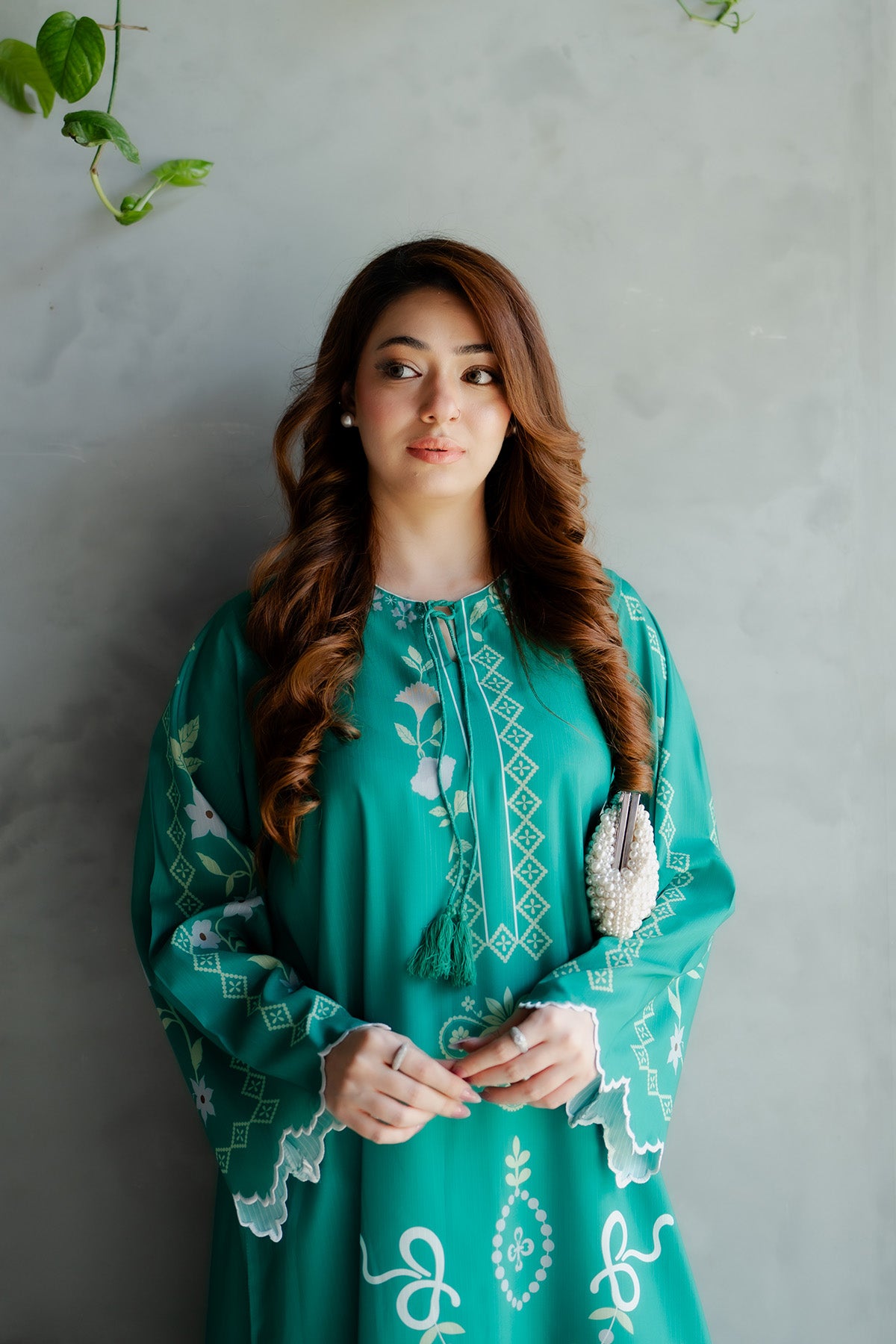 Printed Kaftan Dress
