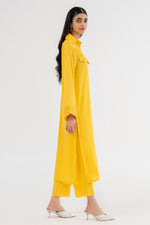 Yellowish Mustard Collar Dress