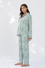 Printed Silk Night Suit