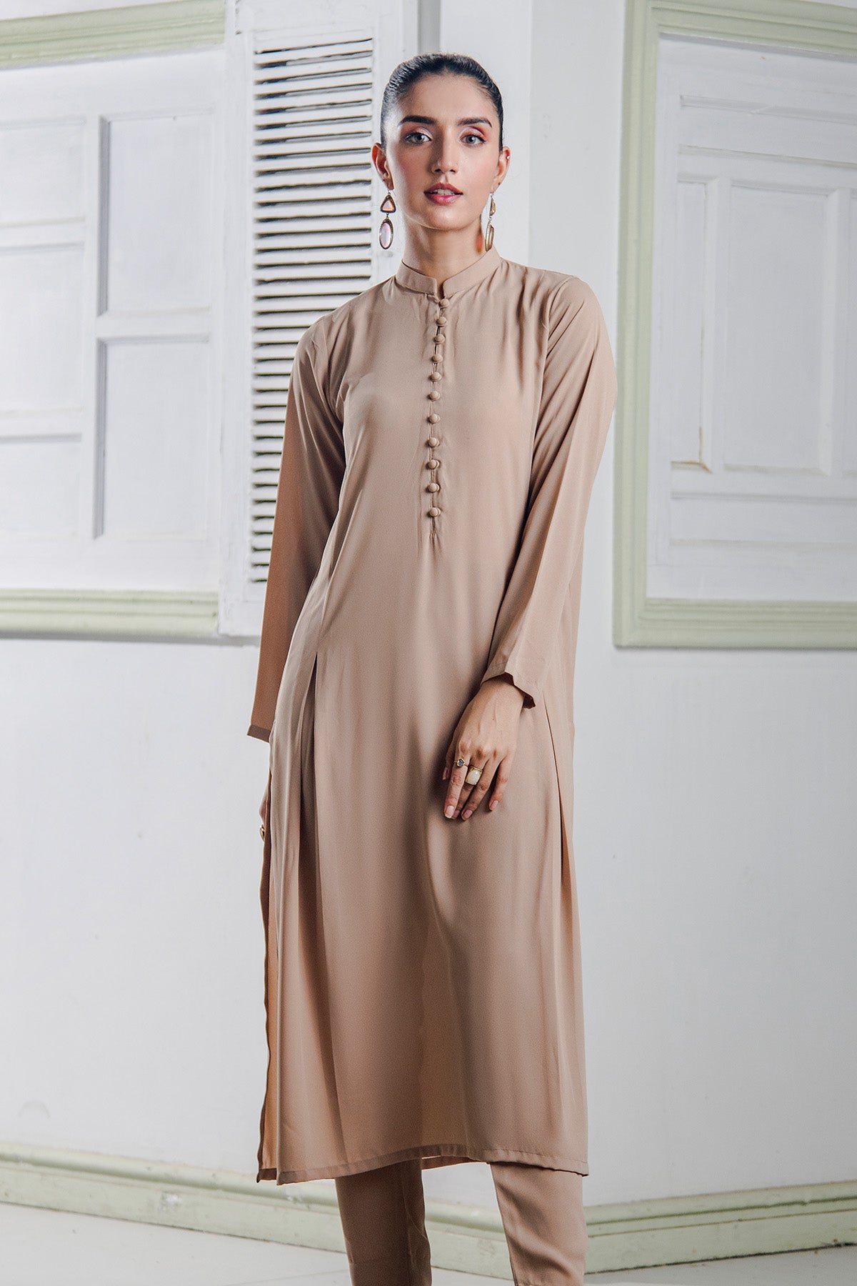 Brown Trendy Dress